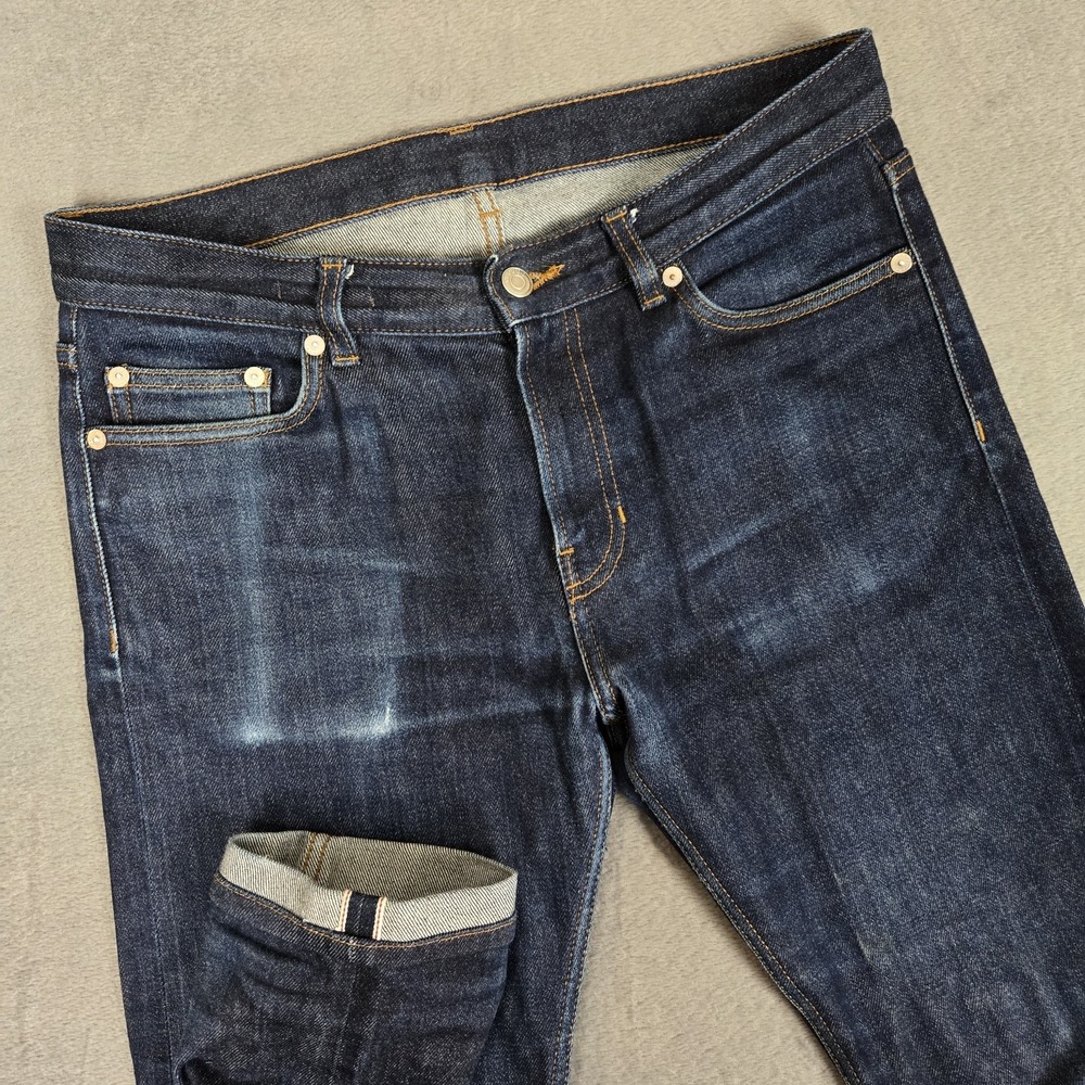 Arket Jeans Mens 30x30 Slim 367 Selvedge 12.8oz Rope Dyed Woven in Japan
